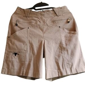 Jamie Sadock Women's Beige Golf Shorts Size 6 | 28" Waist | 6" Inseam | Multiple